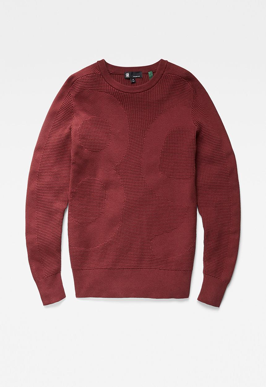 G-STAR - Logo structure r knit - paccio