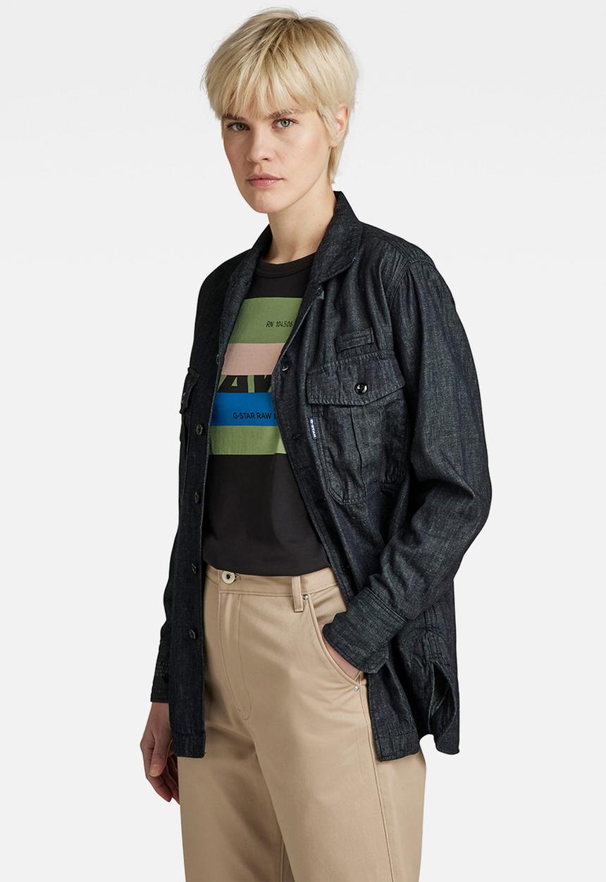 G-STAR - Officer bf shirt  - rinsed