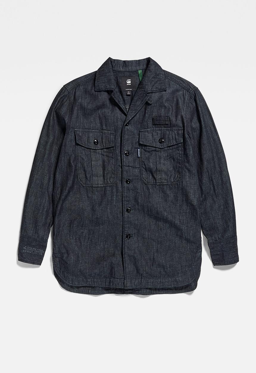 G-STAR - Officer bf shirt  - rinsed