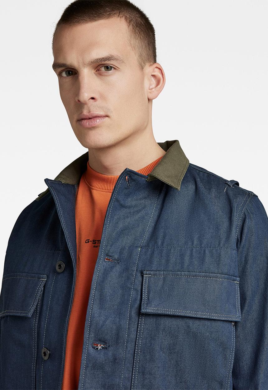G-STAR - Utility flap pocket jacket pm - raw denim