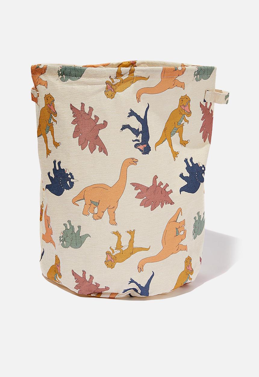 Cotton On - Kids laundry basket - dino petty blue