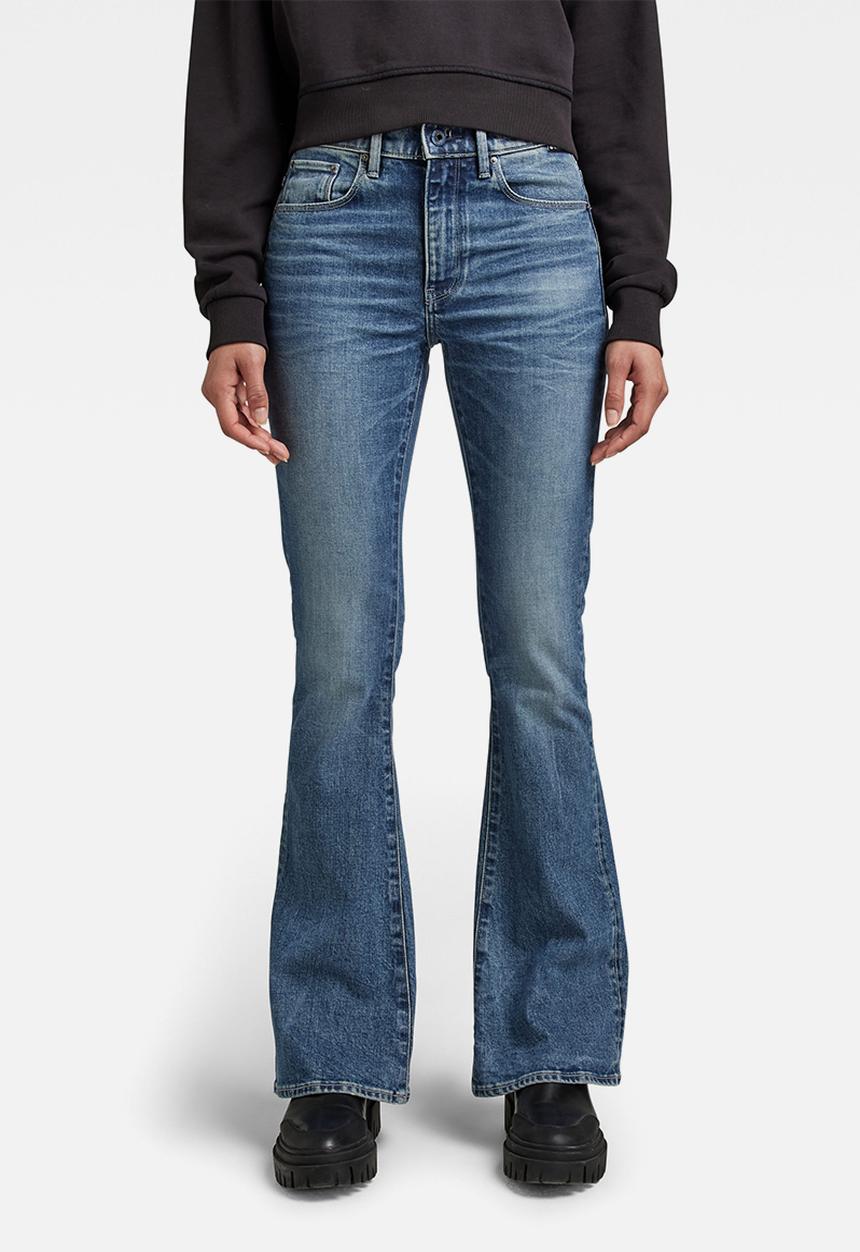 G-STAR - 3301 flare jeans - faded cascade