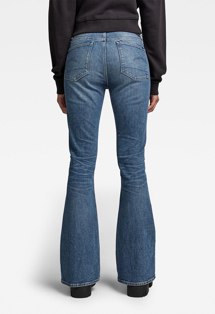 G-STAR - 3301 flare jeans - faded cascade