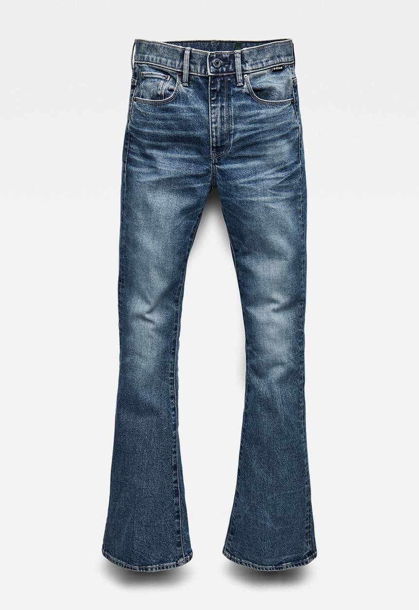 G-STAR - 3301 flare jeans - faded cascade