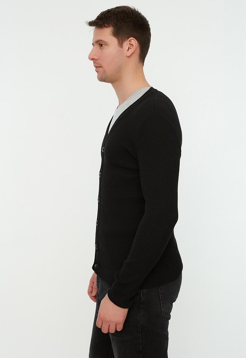 Trendyol - Benny plain cardigan - black