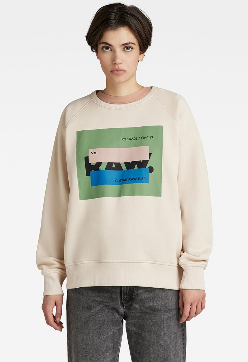 G-STAR - Raw cvrd r sweater -  talc