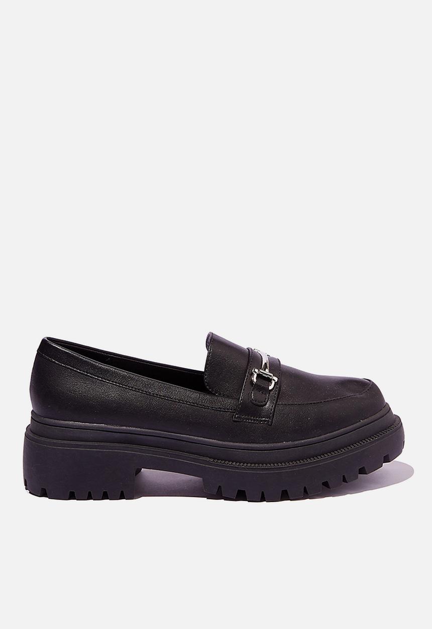 Cotton On - Bree lug sole loafer - black