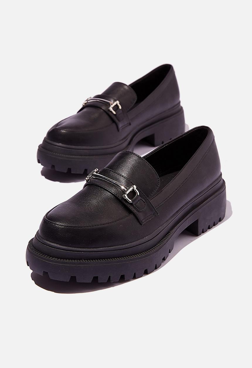 Cotton On - Bree lug sole loafer - black