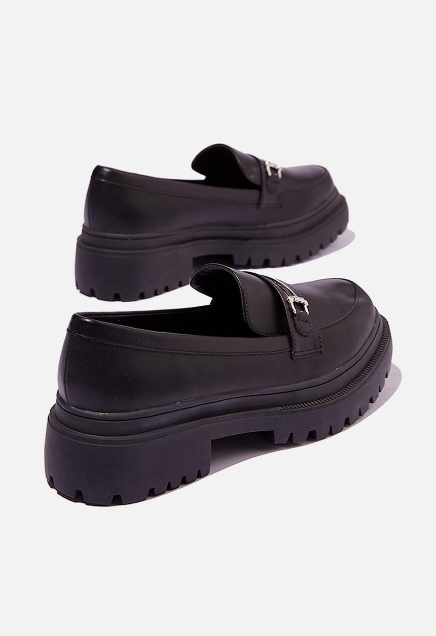 Cotton On - Bree lug sole loafer - black