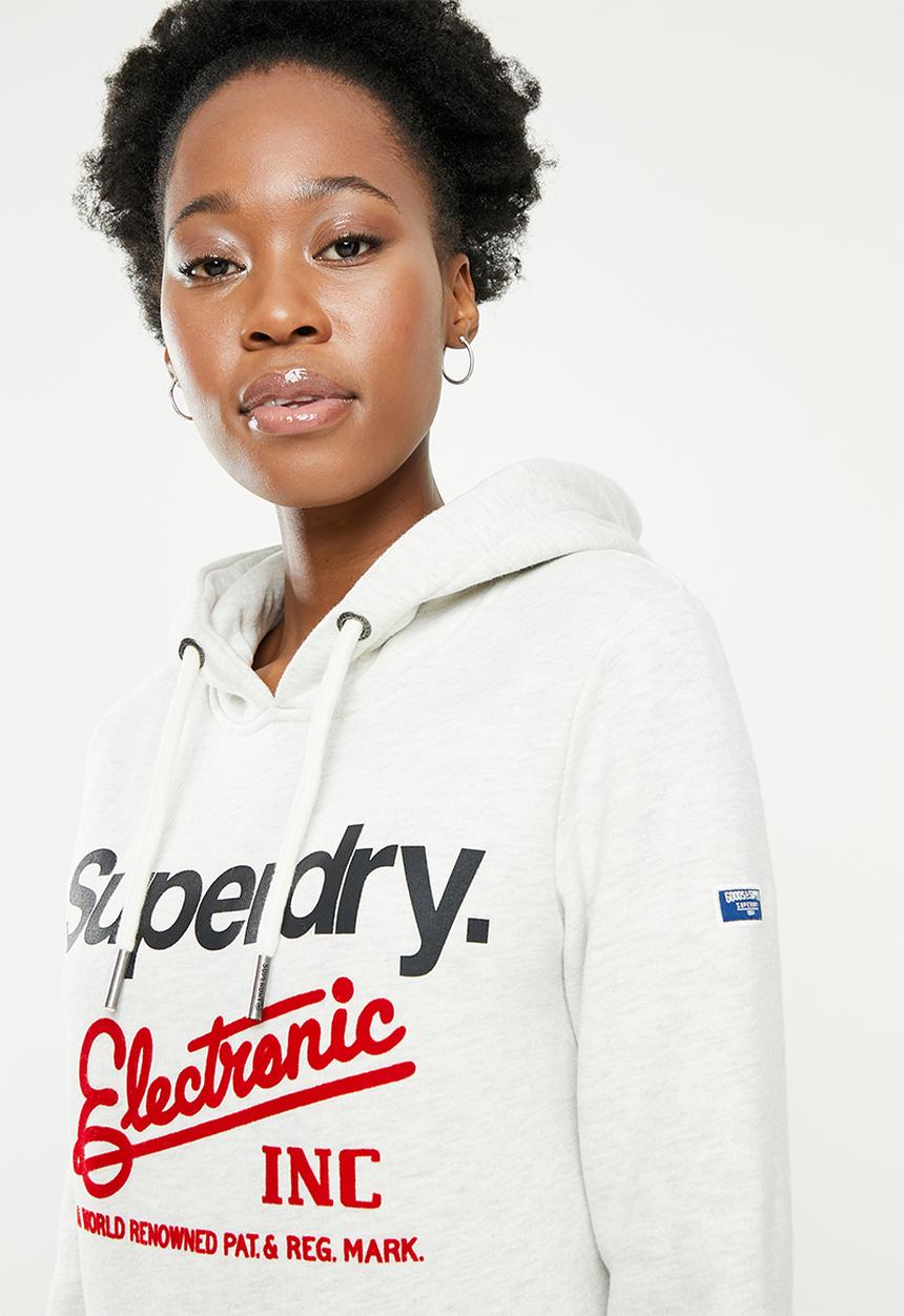 Superdry. - Cl ac ringer hood - oatmeal
