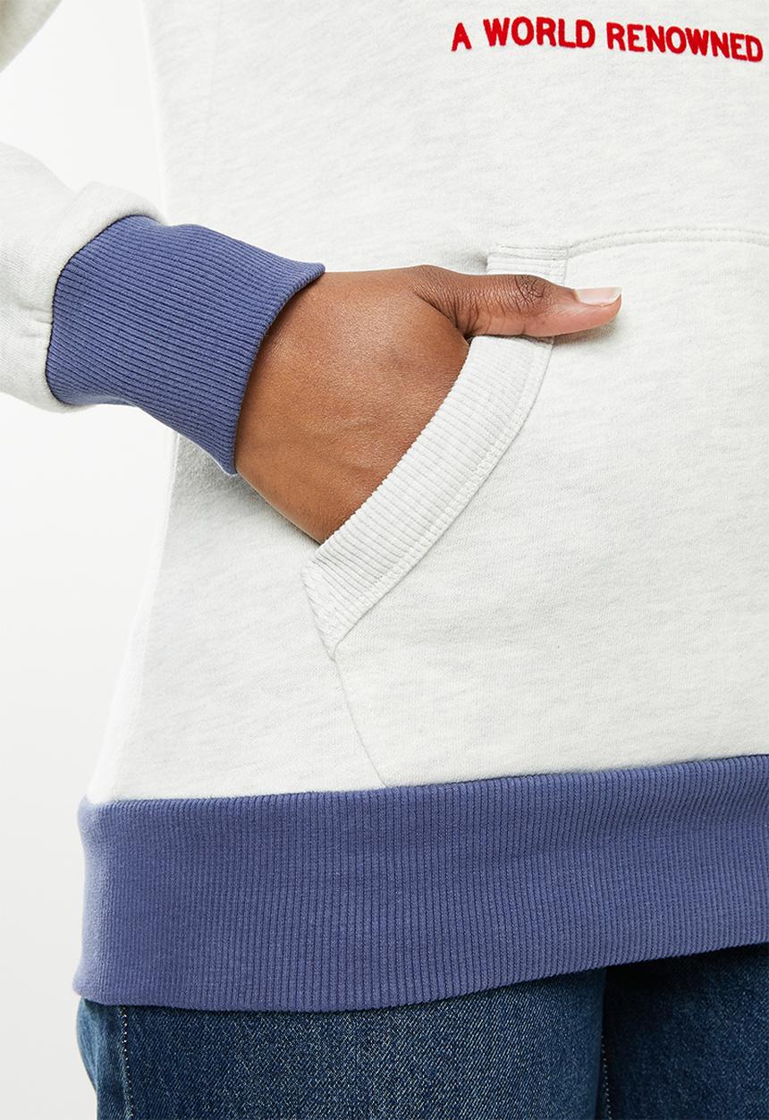 Superdry. - Cl ac ringer hood - oatmeal