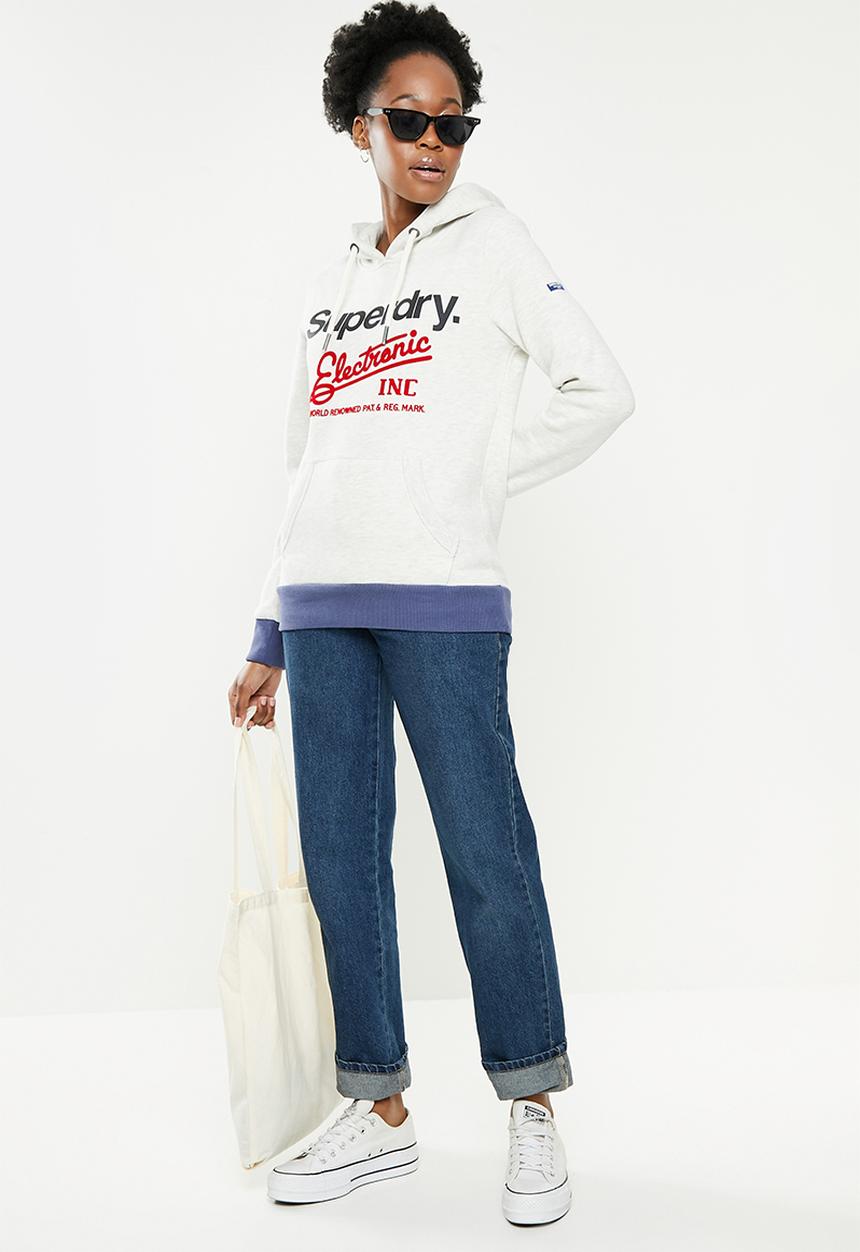 Superdry. - Cl ac ringer hood - oatmeal