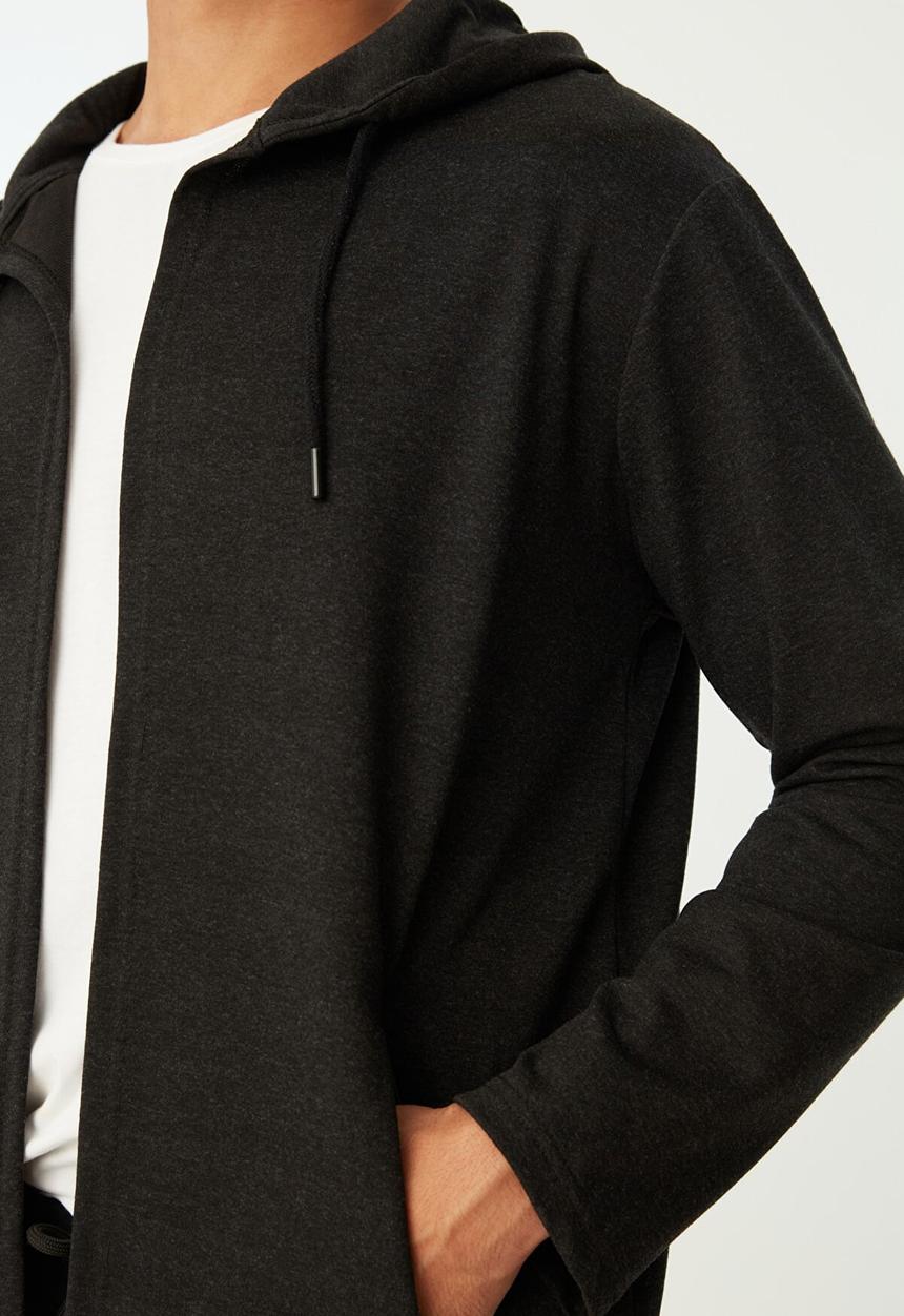 Trendyol - Senzo hooded cardigan - anthracite