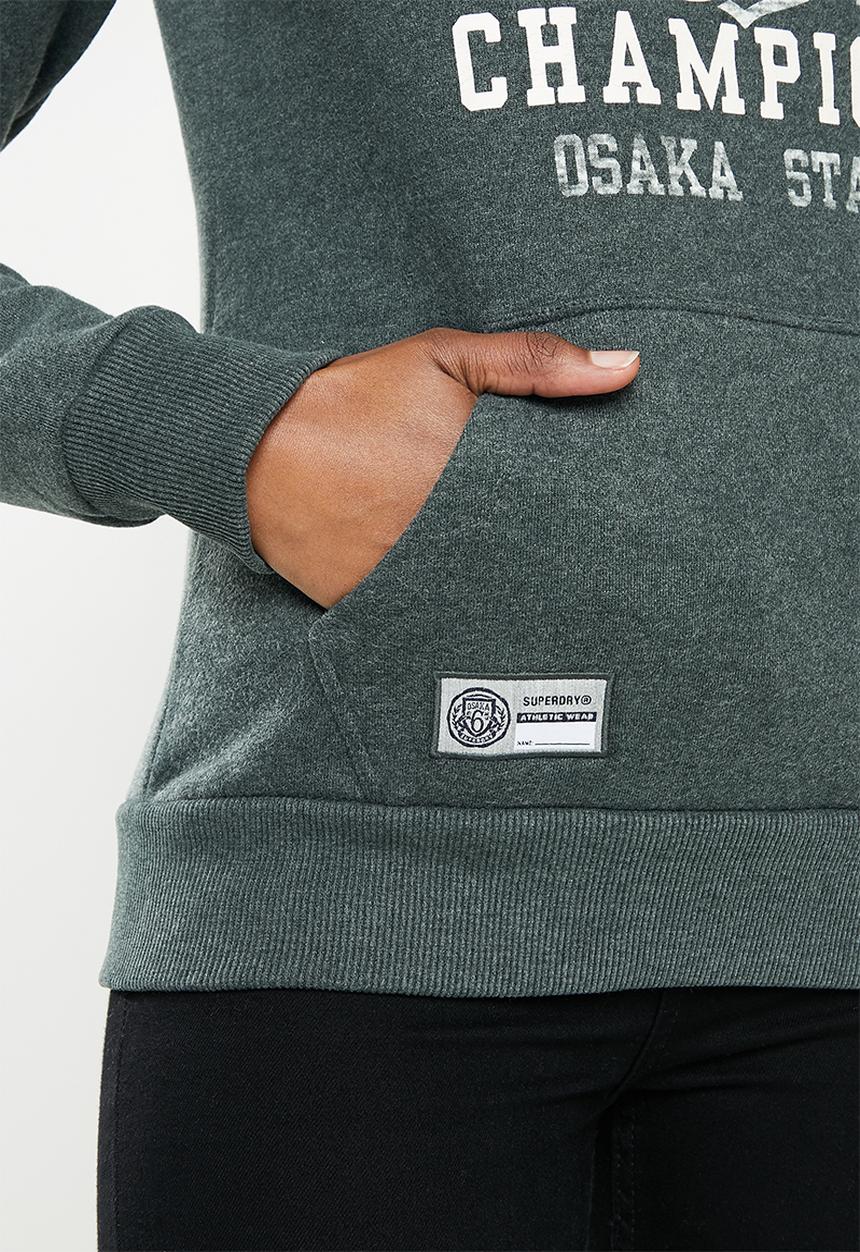Superdry. - T&f hood - pine 