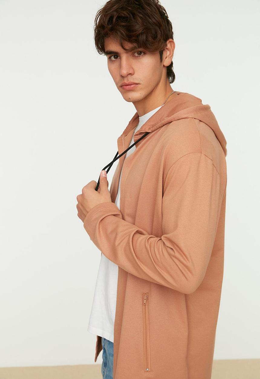 Trendyol - Senzo hooded cardigan - camel
