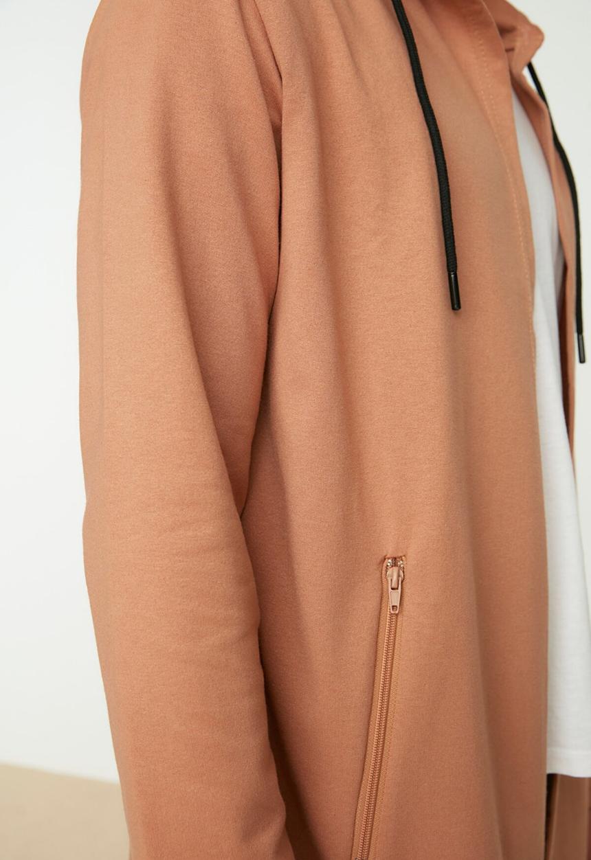 Trendyol - Senzo hooded cardigan - camel