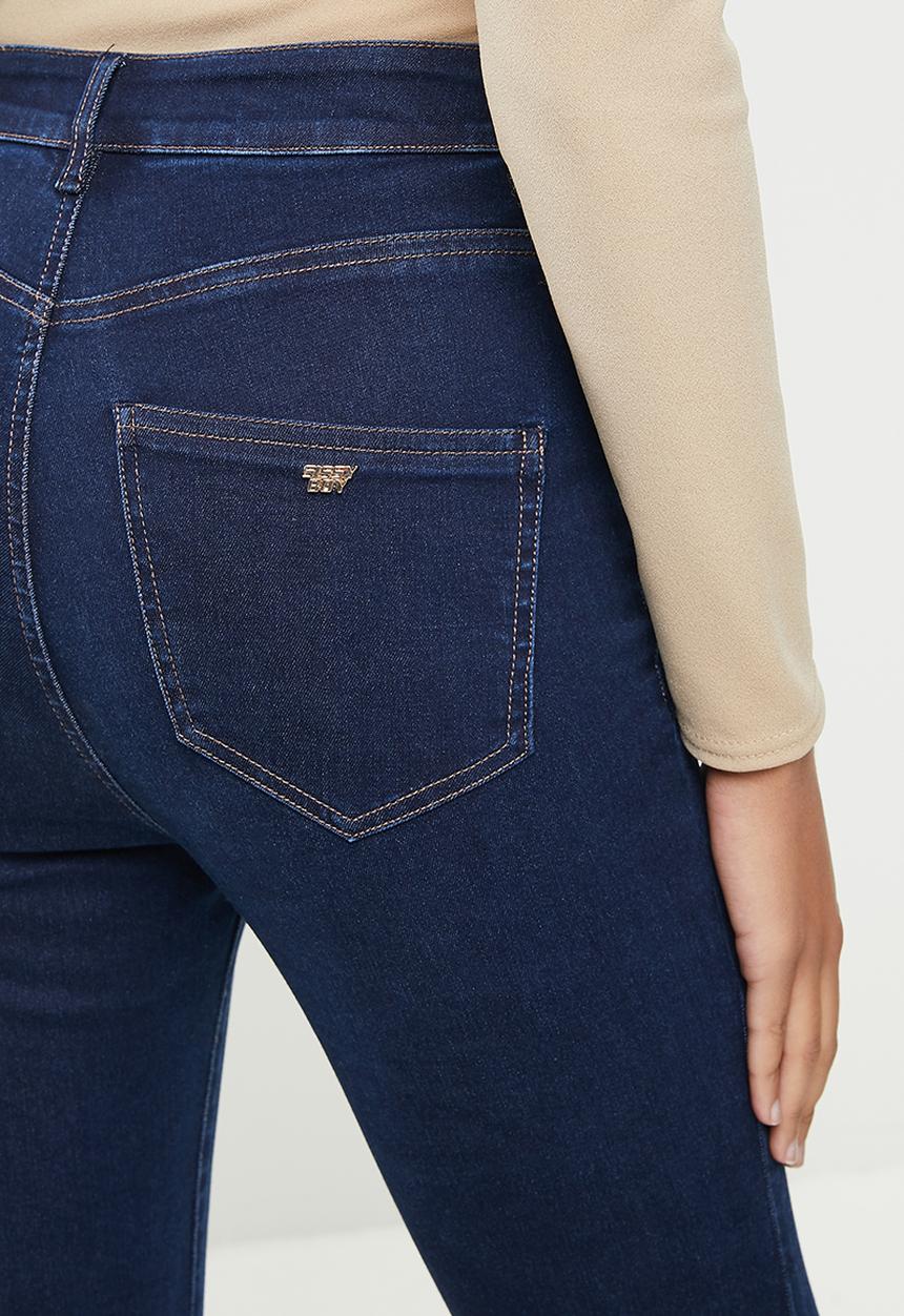 SISSY BOY - High rise flare with pocket flap detail - dark vintage