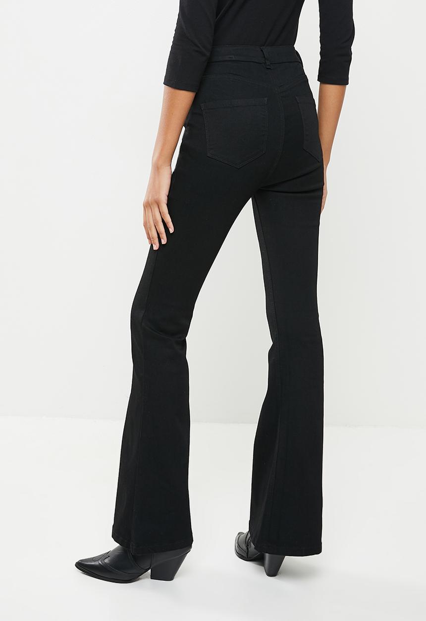 SISSY BOY - High waist flare - black