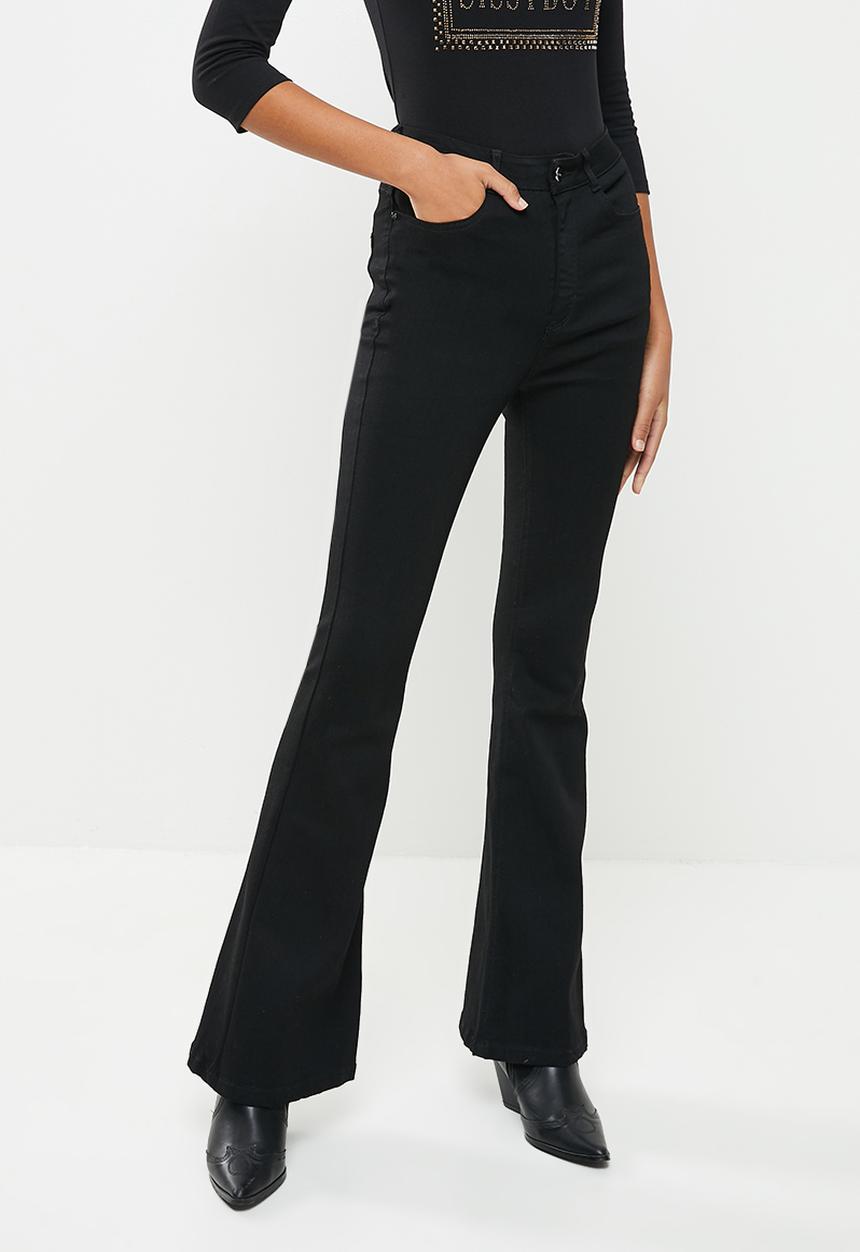SISSY BOY - High waist flare - black