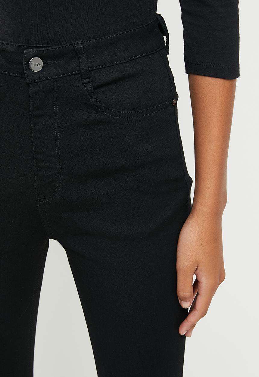 SISSY BOY - High waist flare - black