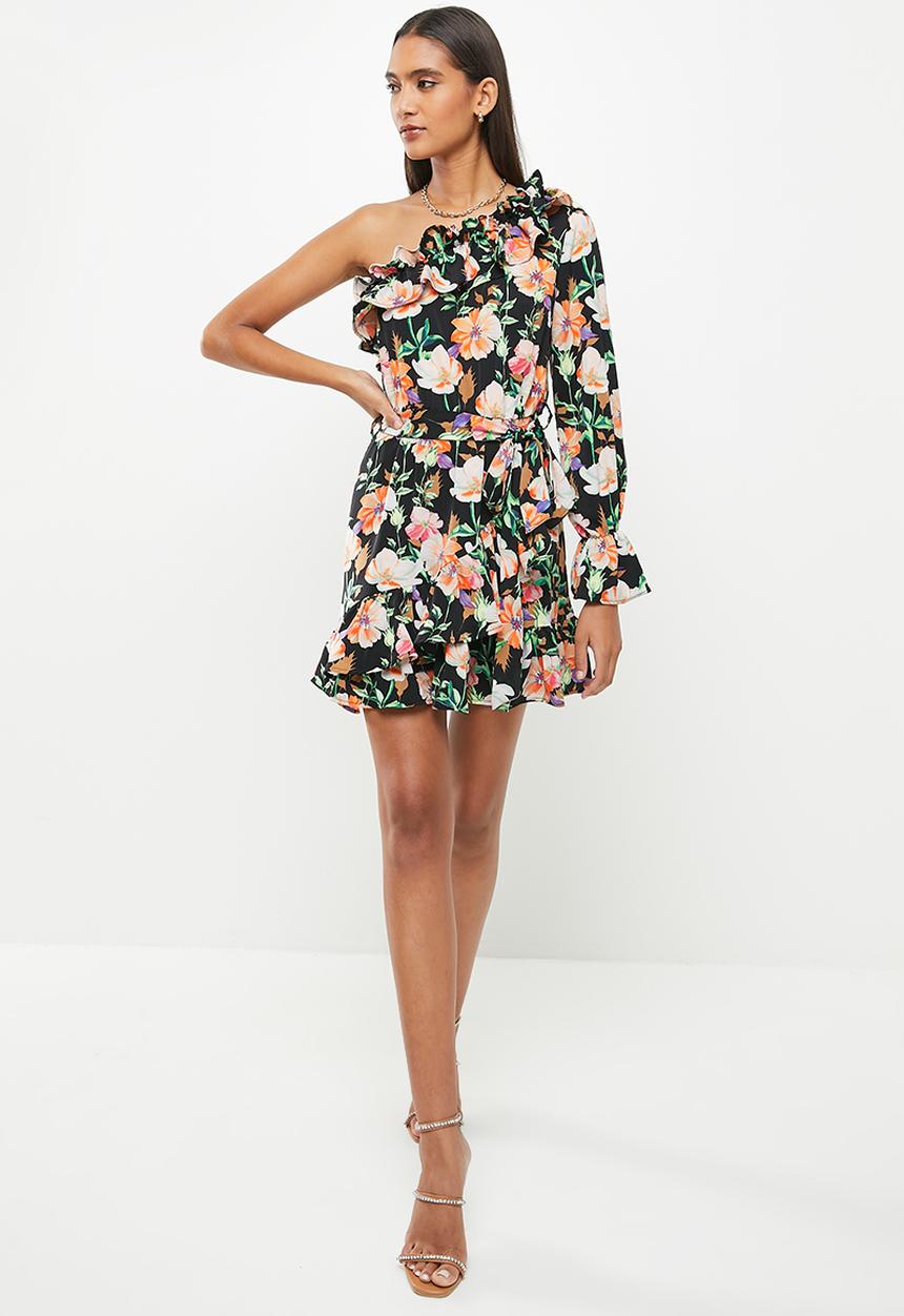 SISSY BOY - Asymmetric floral dress - multi