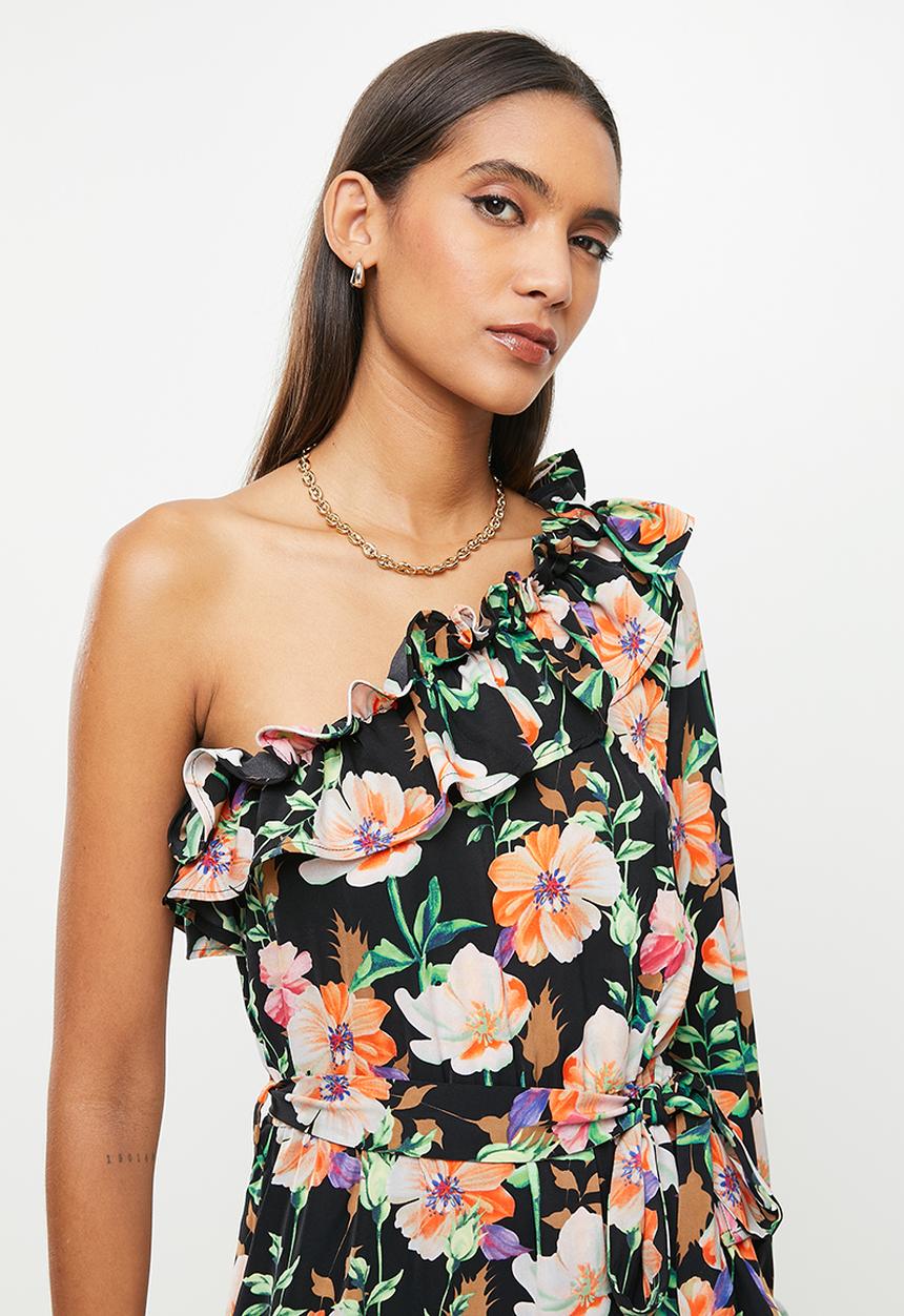 SISSY BOY - Asymmetric floral dress - multi