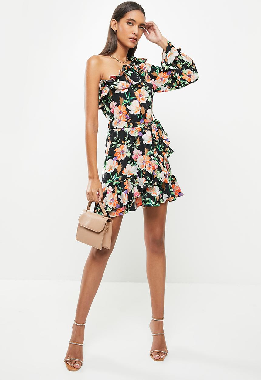 SISSY BOY - Asymmetric floral dress - multi