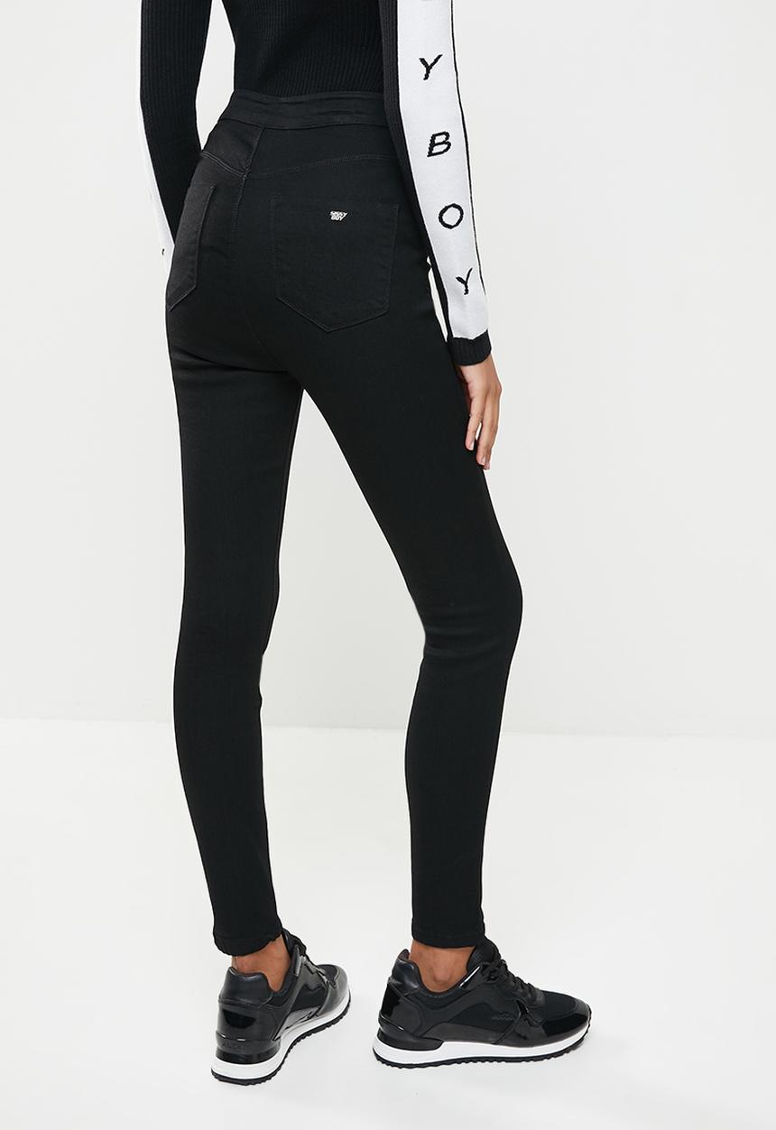 SISSY BOY - Ryder flat front skinny - black