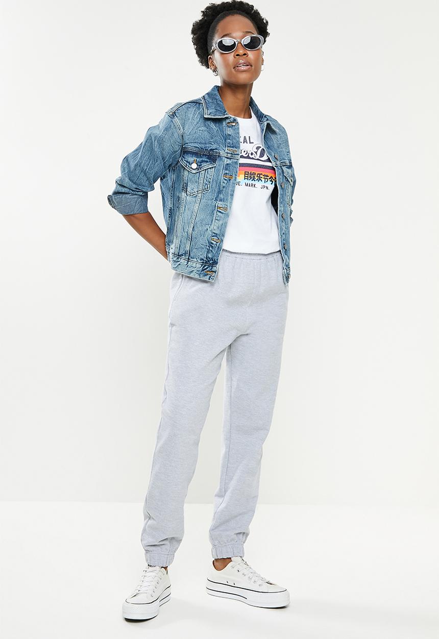 Superdry. - Boyfriend trucker jacket - blondey indigo vintage