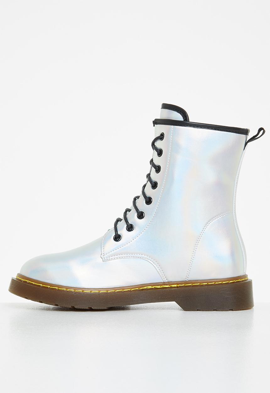 Rock & Co - Krush 1 lace up ankle boot - white