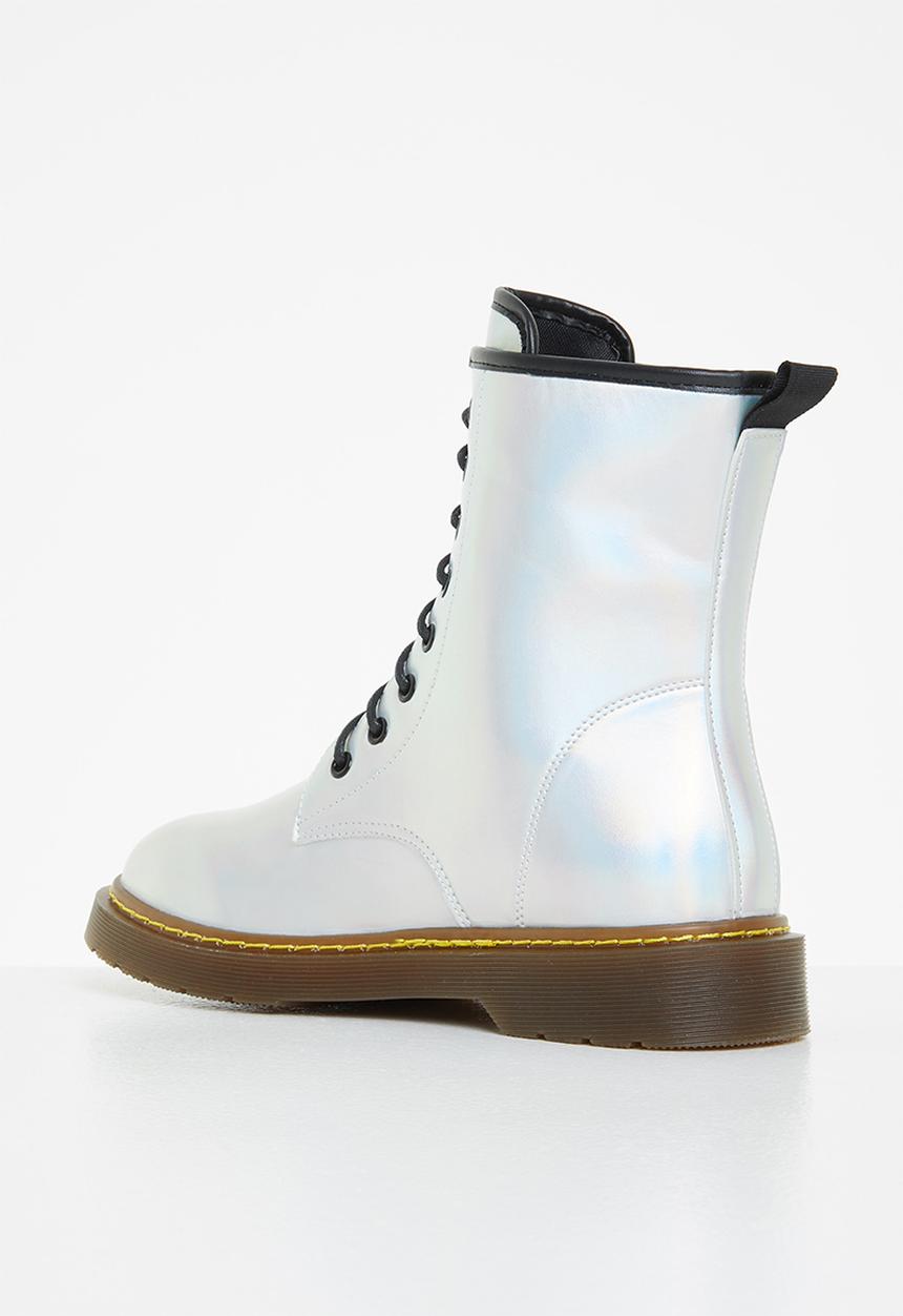 Rock & Co - Krush 1 lace up ankle boot - white