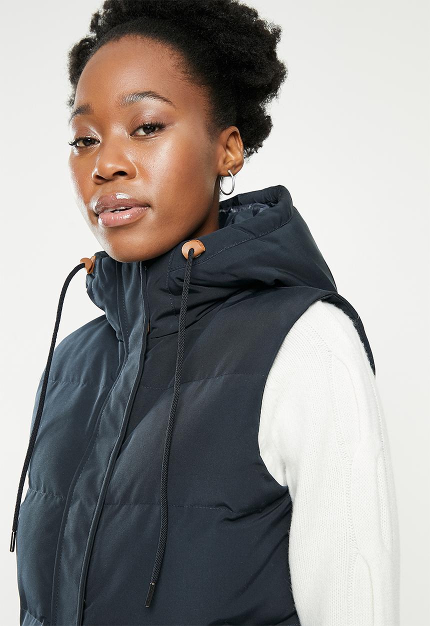 Superdry. - Hooded everest gilet - eclipse navy