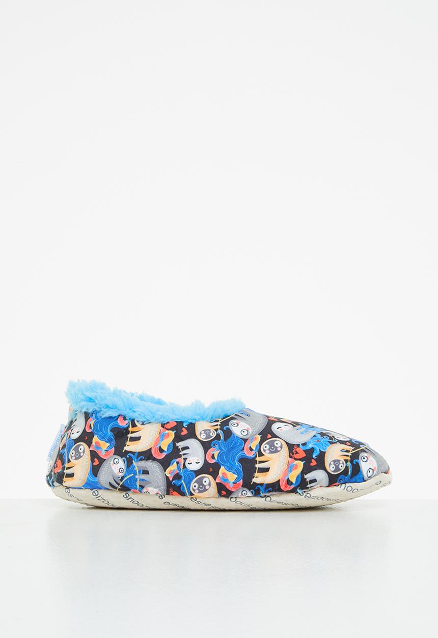 snoozies!® - Sloth print snoozies - blue