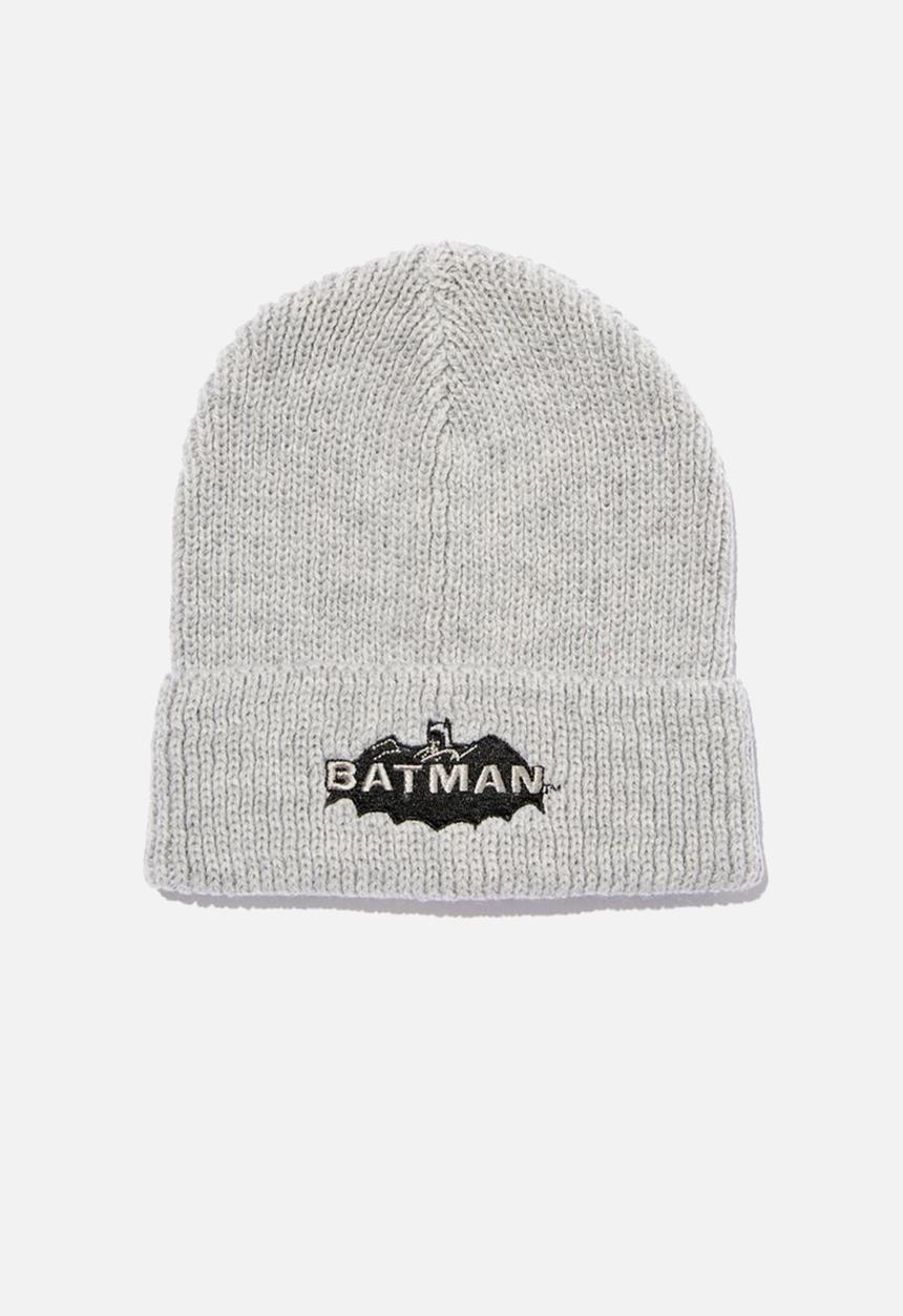 Cotton On - Kids license beanie - lcn wb batman & marle grey