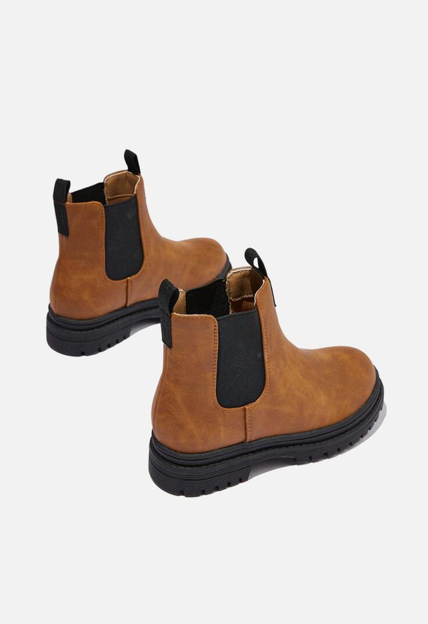 Cotton On - Pull on gusset boot - vintage tan
