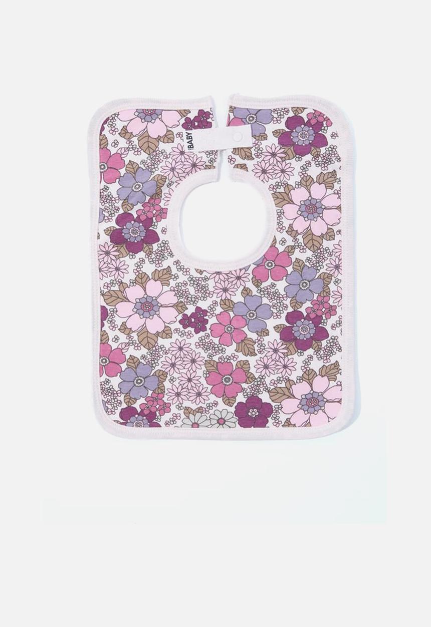 Cotton On - The square bib - pink & purple 