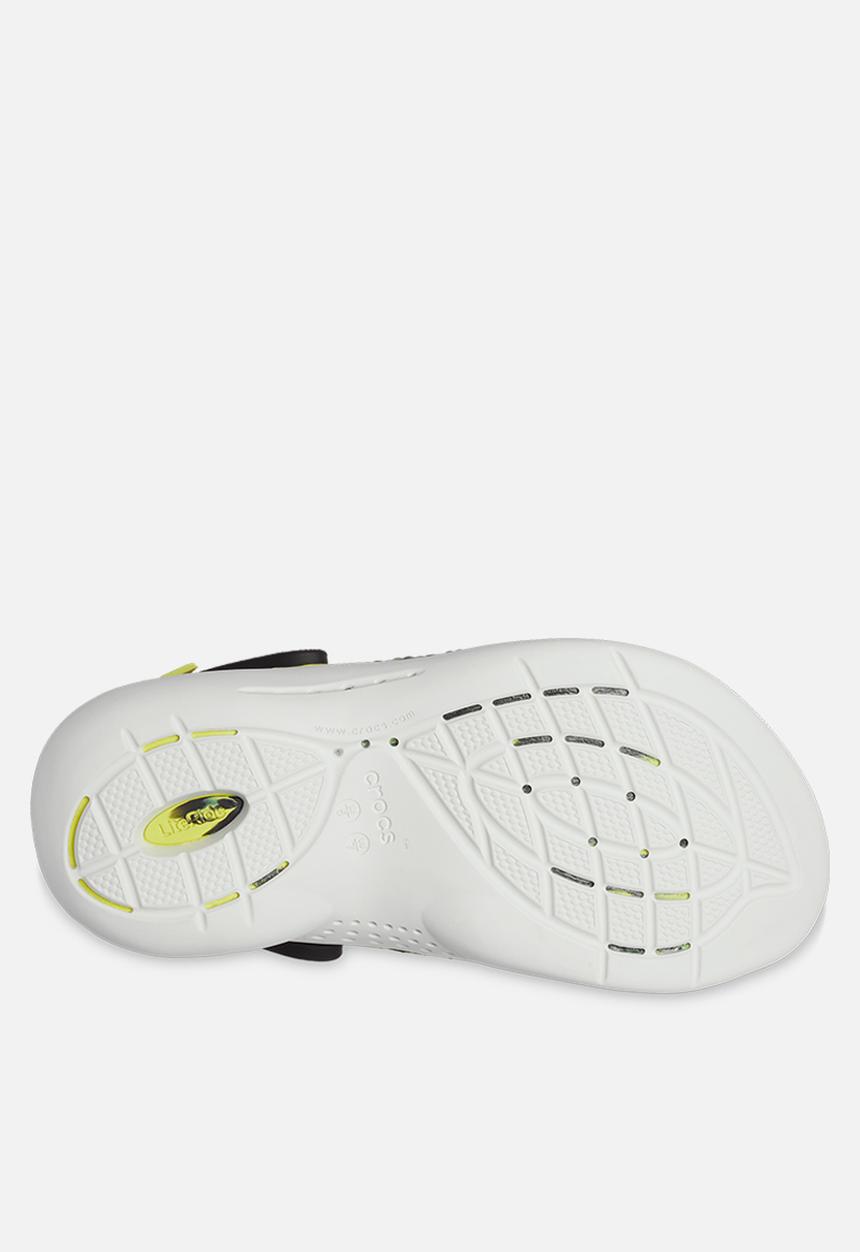 Crocs - Literide 360 marbled clog - black & citrus
