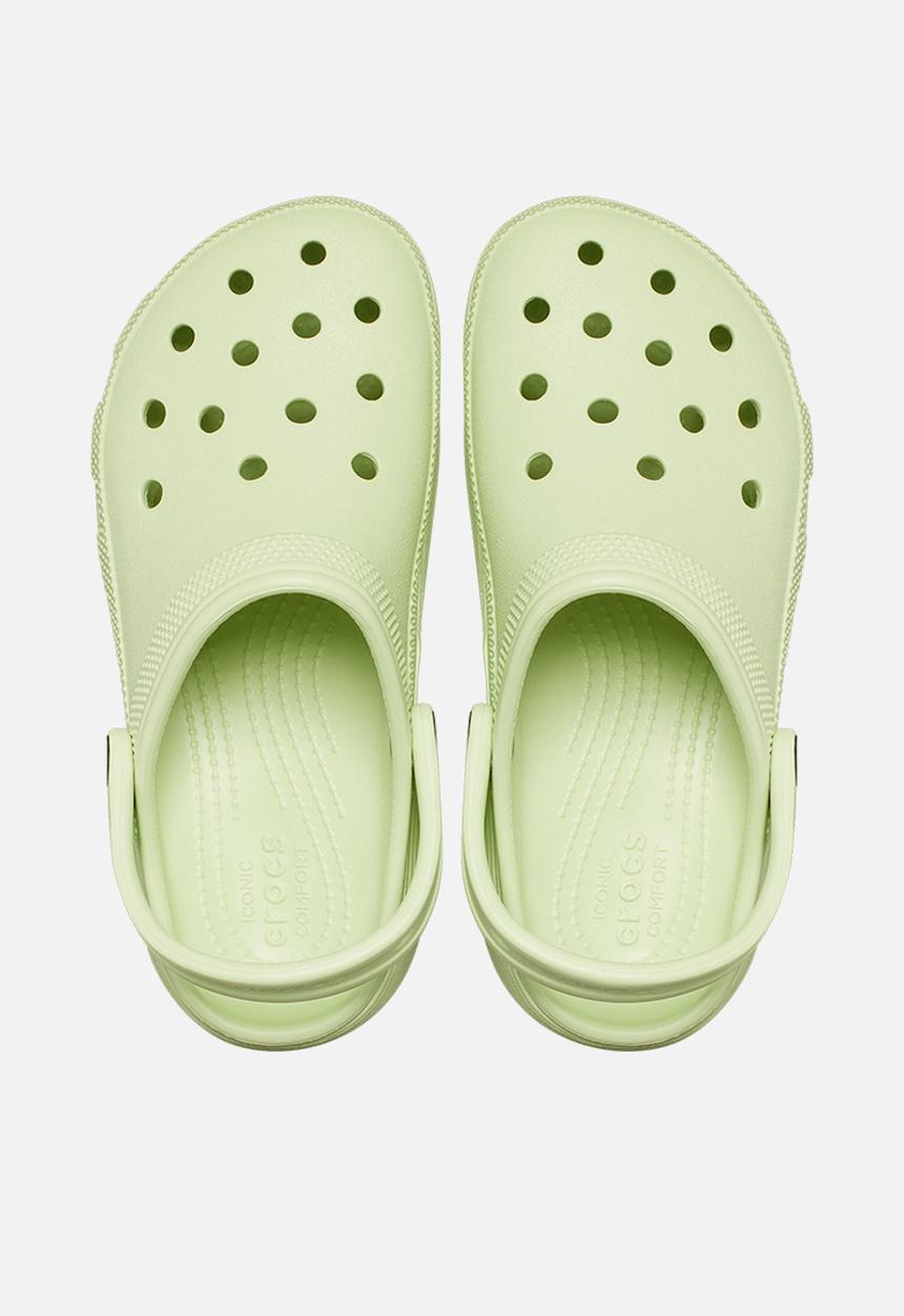Crocs - Classic platform clog w - celery