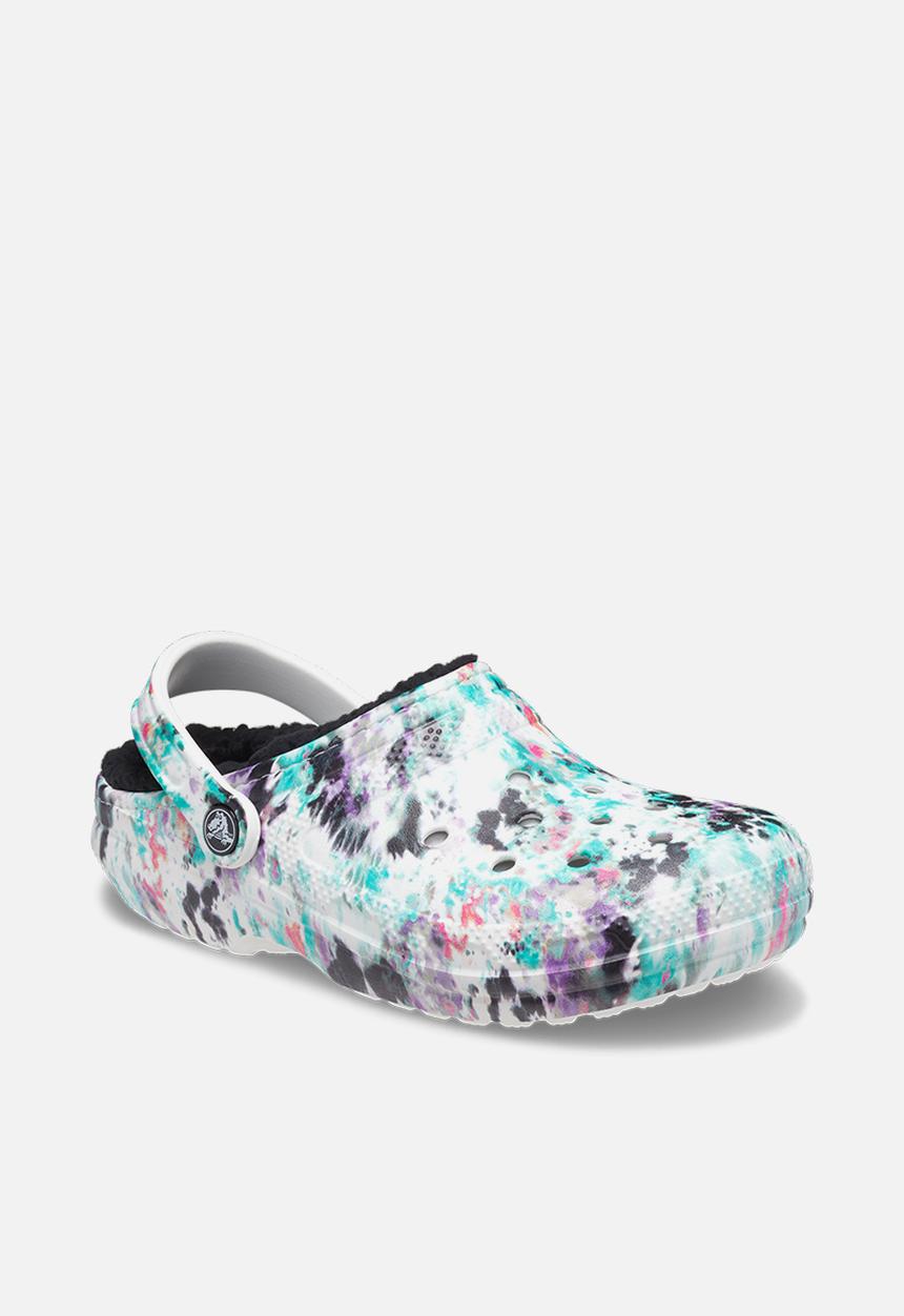 Crocs - Classic lined tie dye clog - pure water 