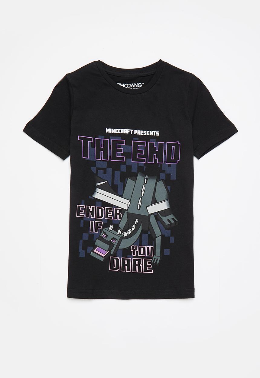 Rebel Republic - Mincraft ender if you dare tee - black