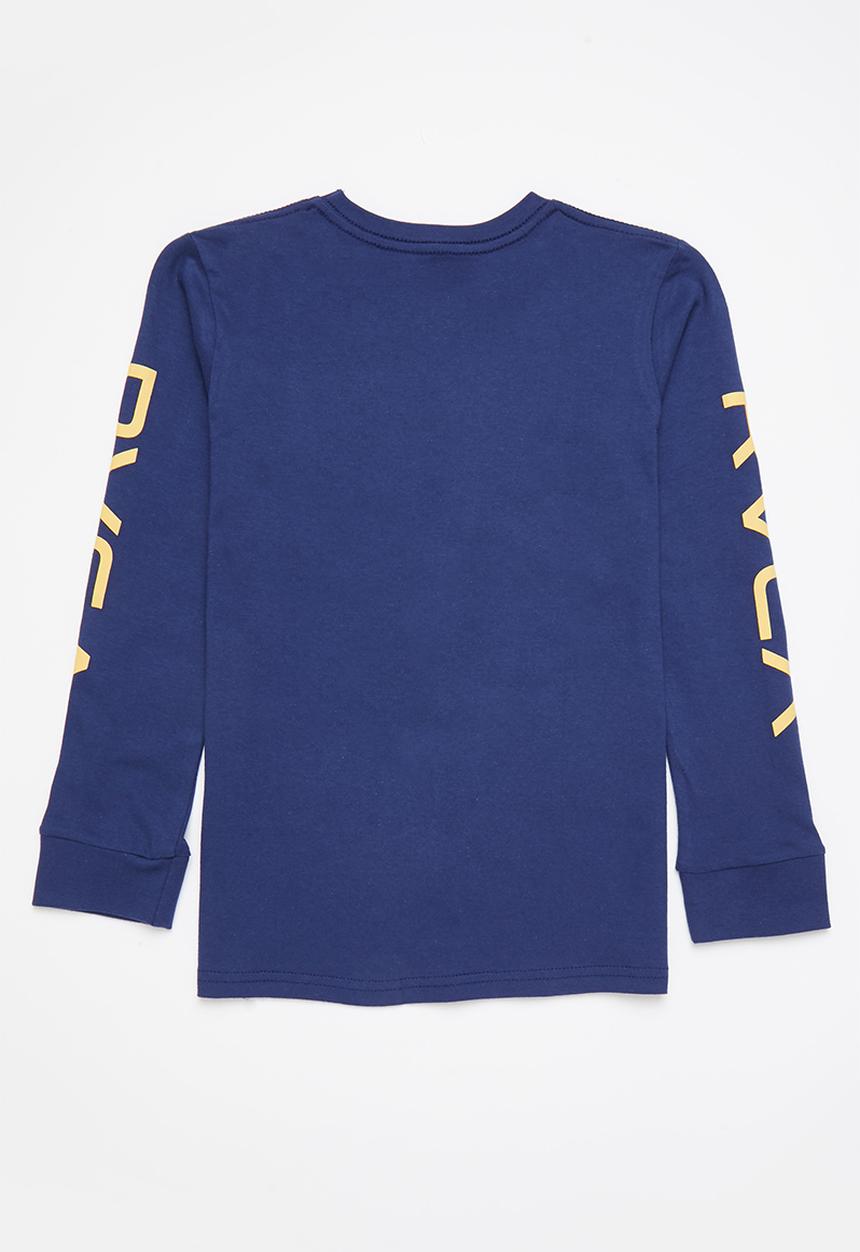 RVCA - Big rvca long sleeve tee boy - navy