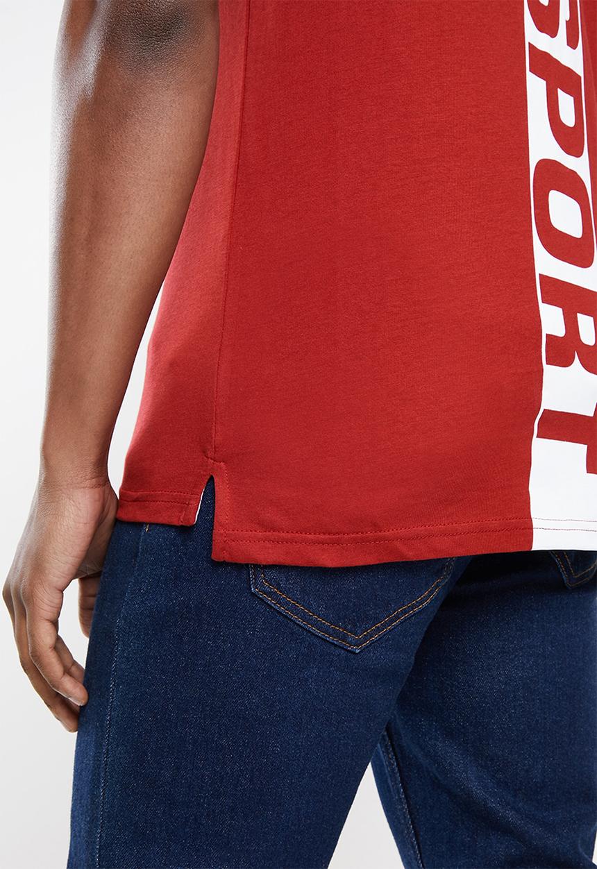 POLO - Men sport pony short sleeve tee - red