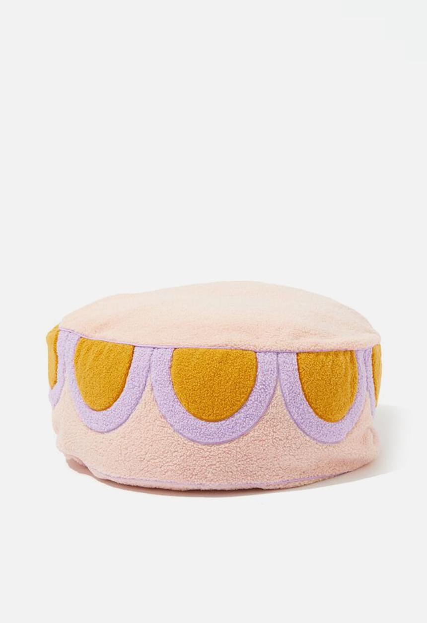 Cotton On - Kids floor cushion - boucle crystal pink & pale lilac