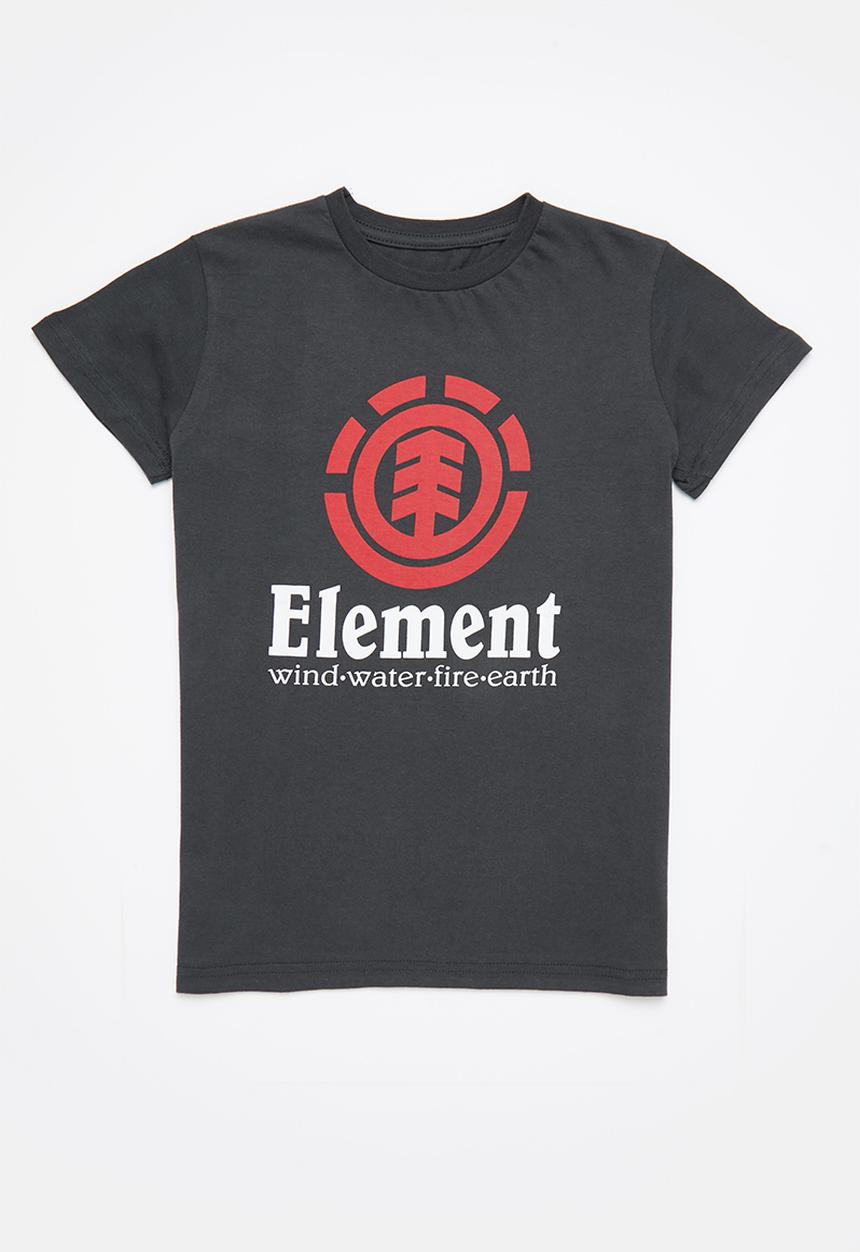 Element - Vertical short sleeve youth - black