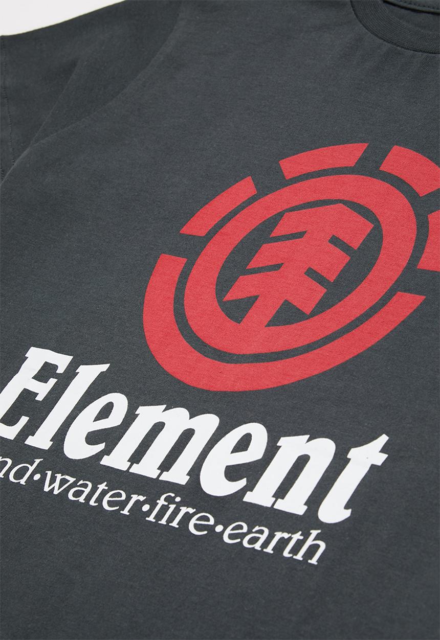 Element - Vertical short sleeve youth - black