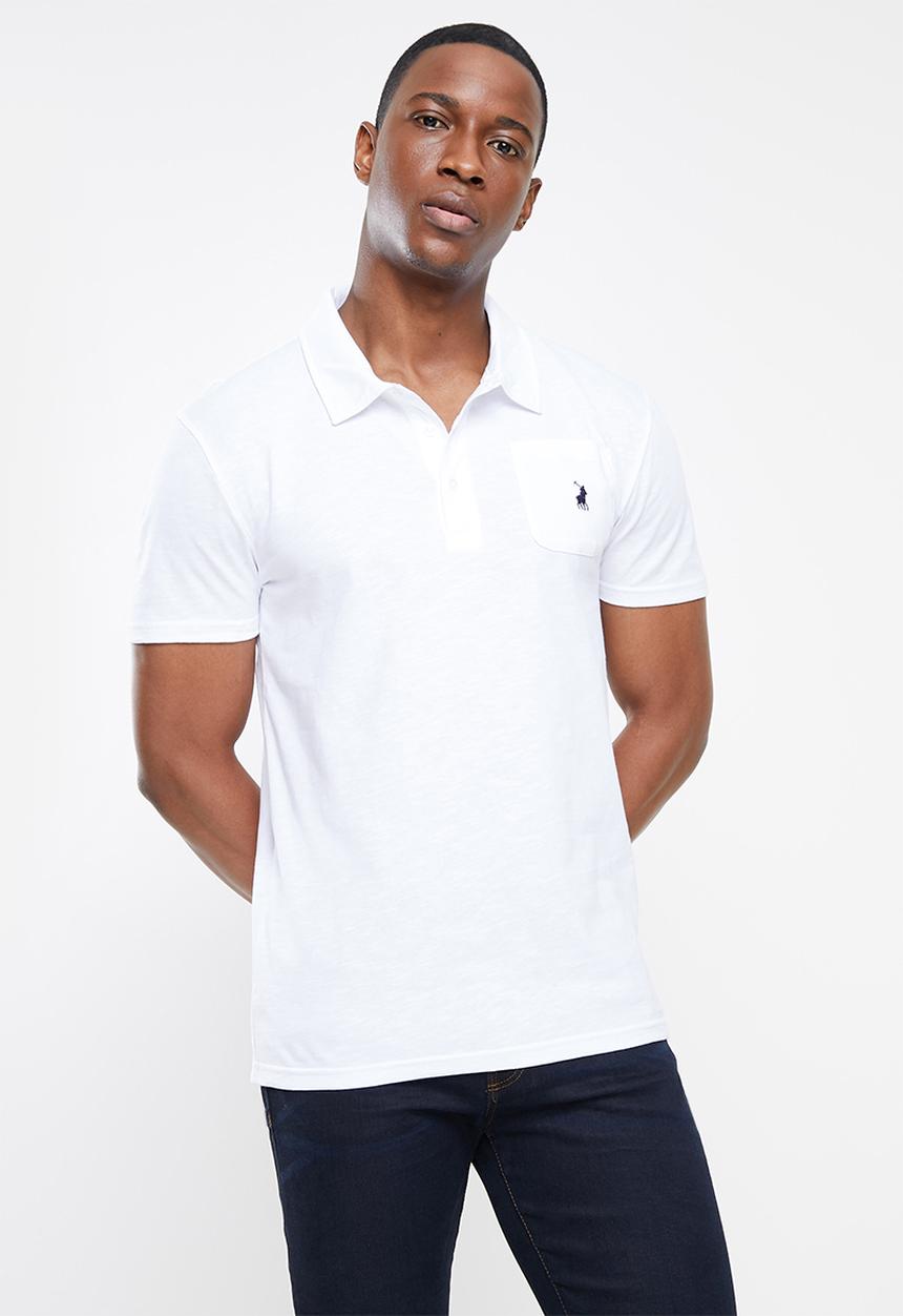POLO - Men pjc slub knit golfer - white