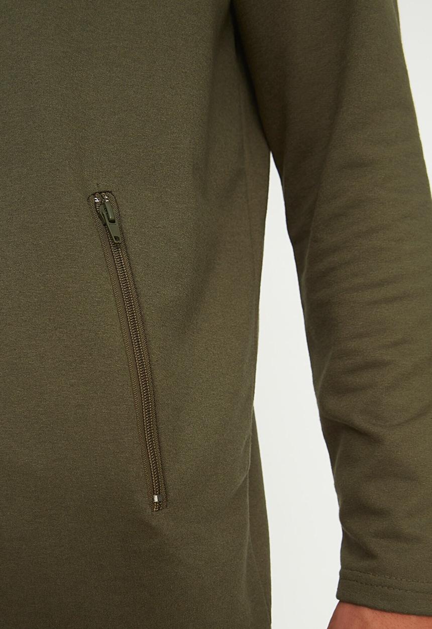 Trendyol - Senzo hooded cardigan - khaki