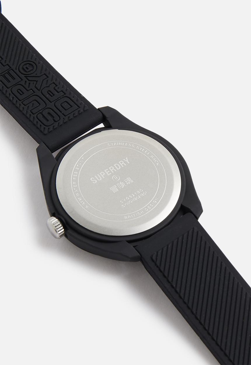 Superdry. - Silicone watch - orange & black