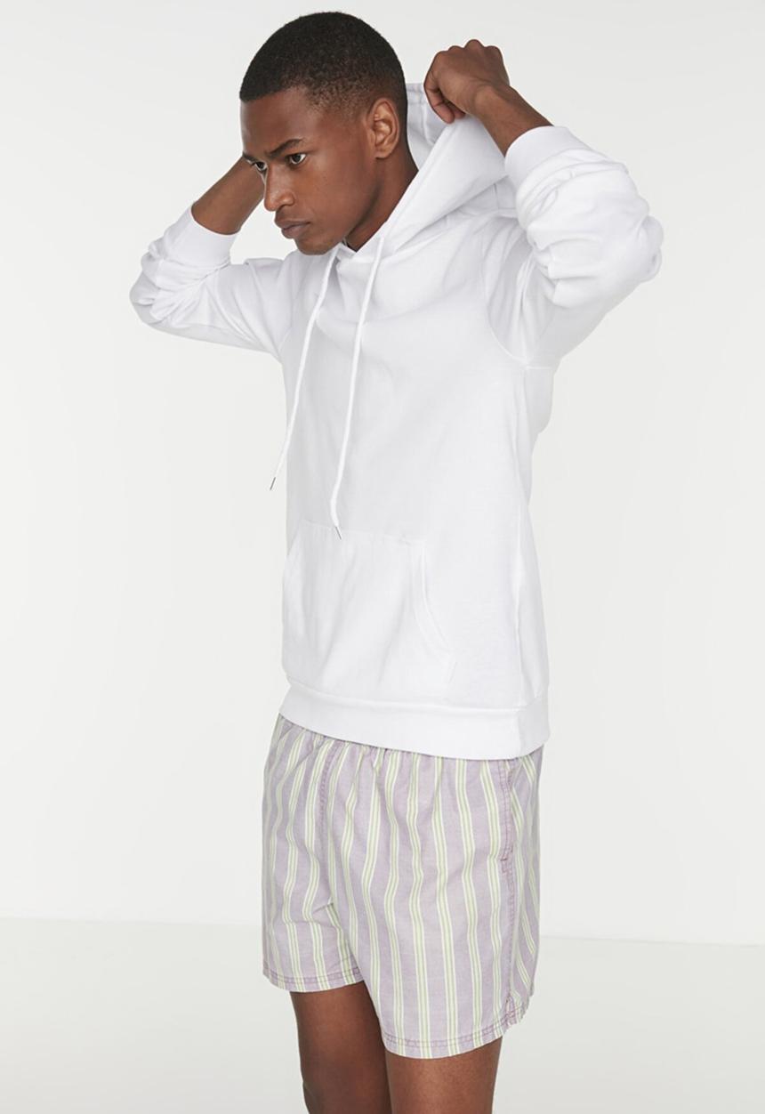 Trendyol - Jess hooded tee - white