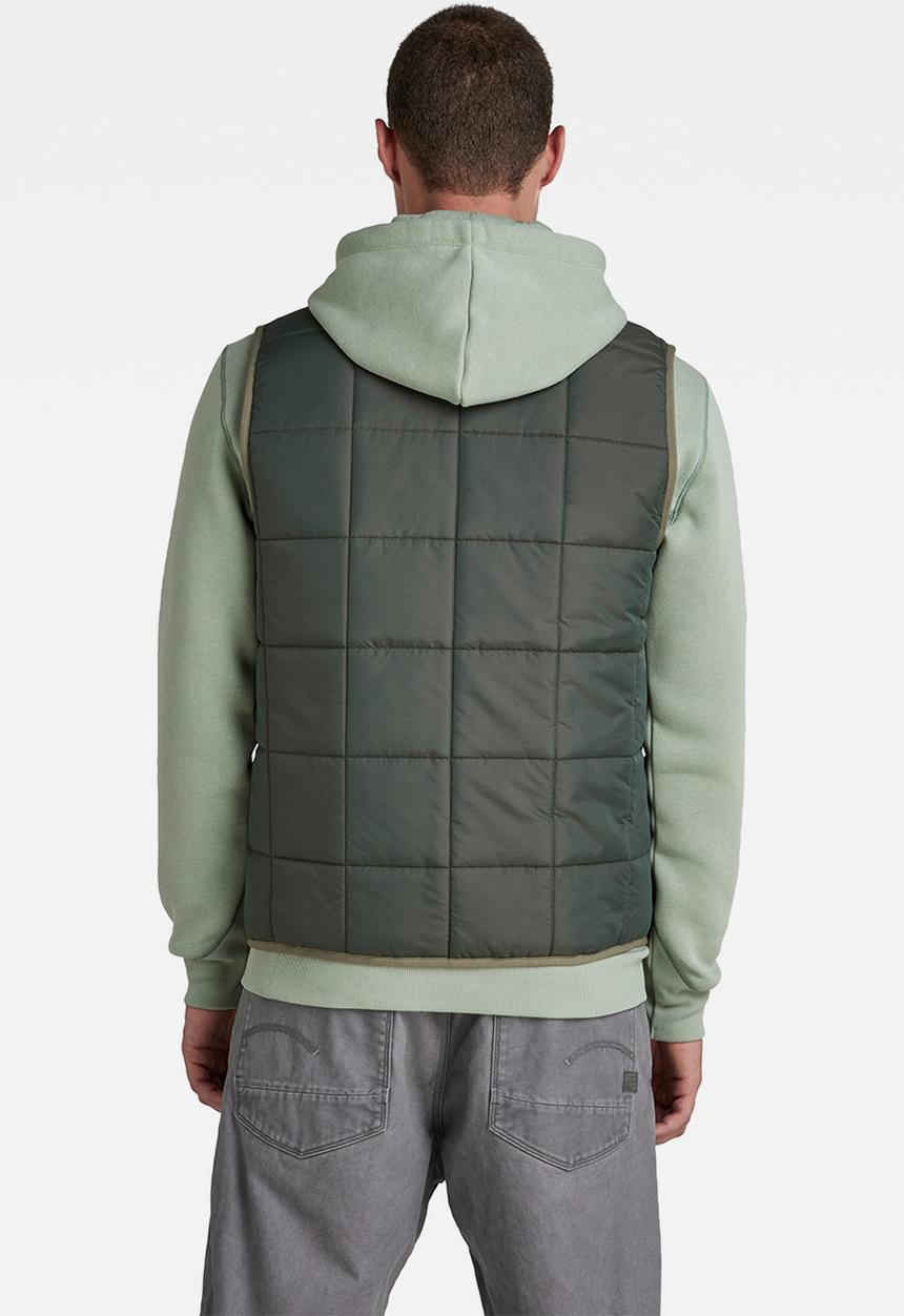 G-STAR - Meefic sqr quilted vest - shadow olive